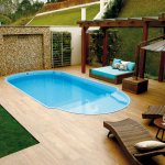 Conheça a linha Elegance Design – piscinas de fibra revestidas com pastilhas de cerâmica